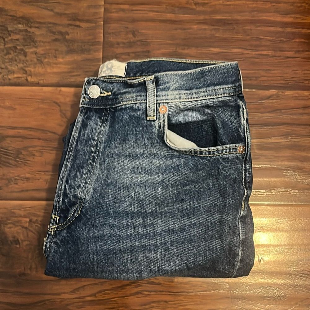 We The Free Distressed Ripped Blue Denim Jeans Festival Boho Casual